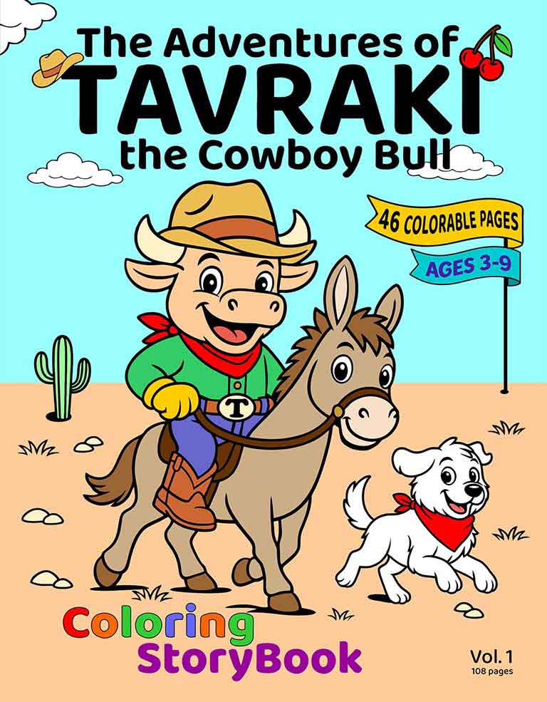 Volume 1 cover: The Adventures of Tavraki